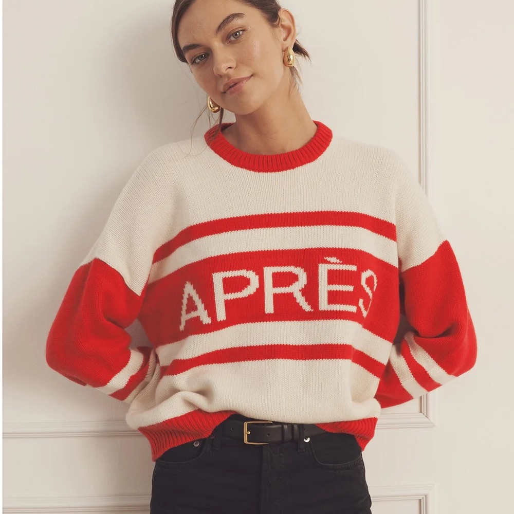 NAADAM Luxe Cashmere Apre Sweater, Red, 3X